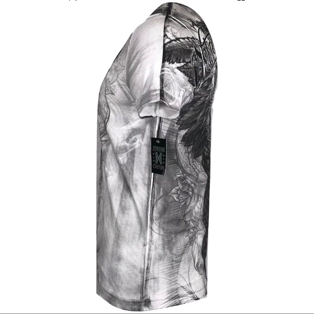 Xtreme Couture By Affliction Men T-Shirt GRAVE ROBBER Biker MMA - Picture 6 of 8